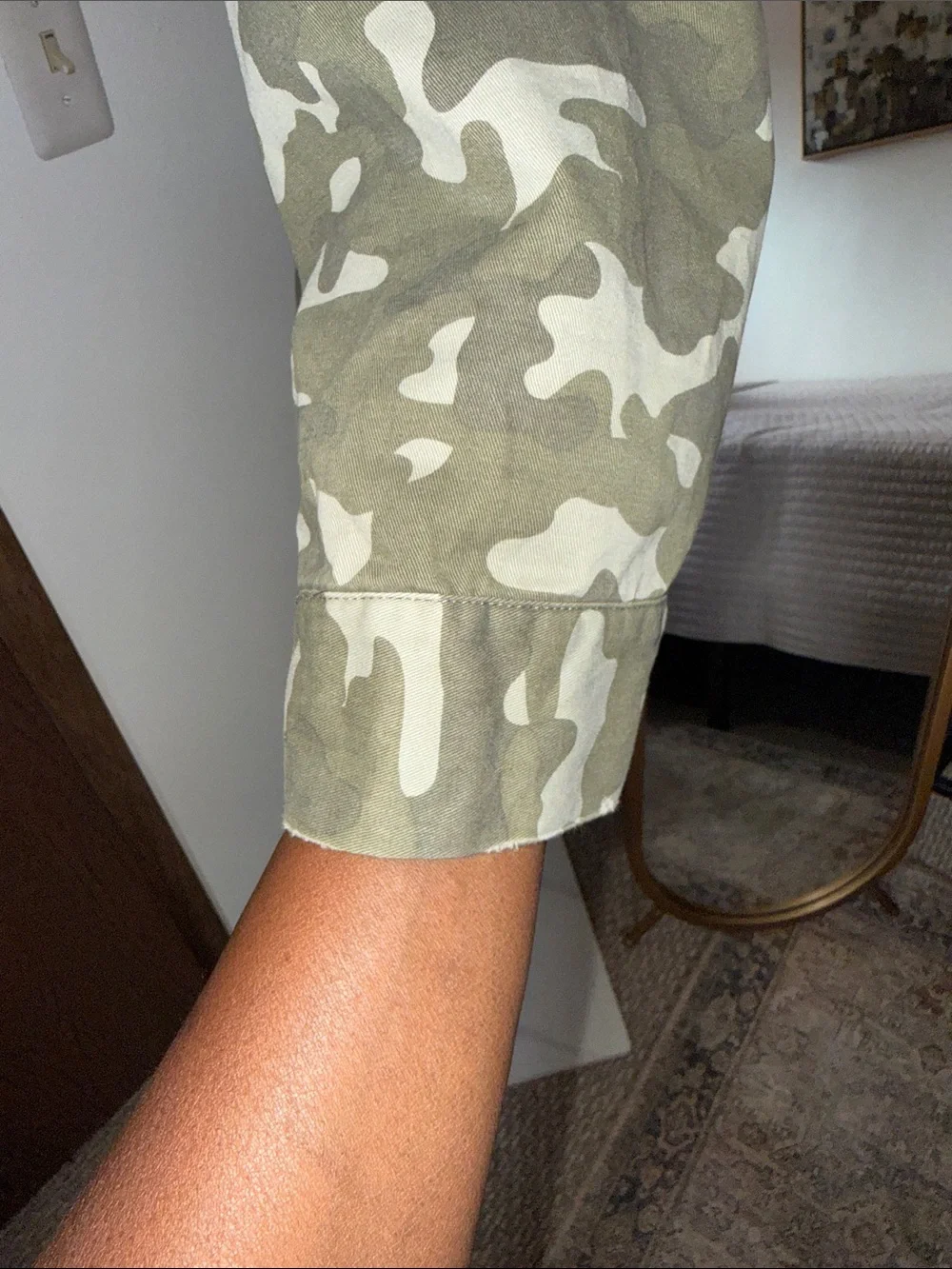 Alexander Jordan Olive Green Camo Utility Jacket